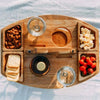 Draagbare Houten Picknickwijntafel - WineNest