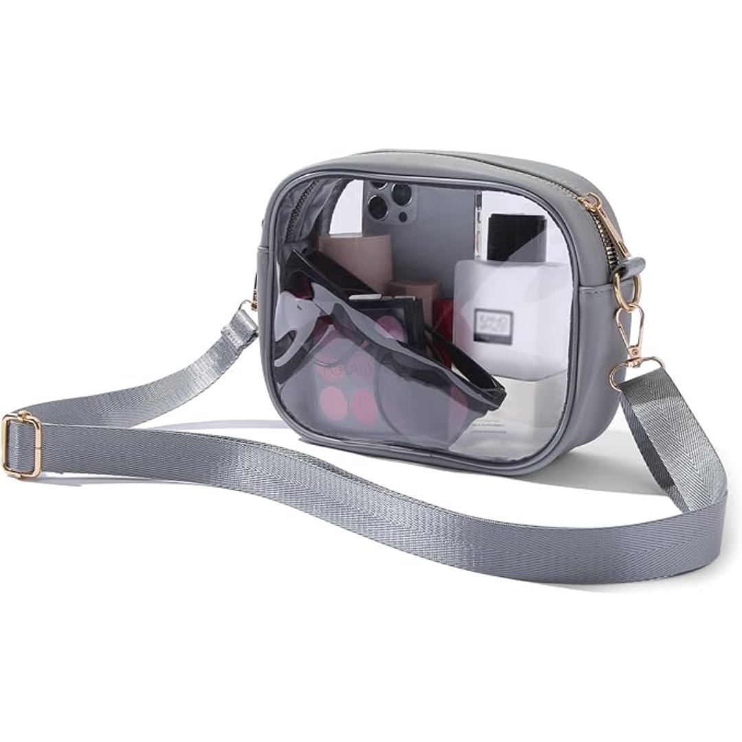 Compacte Transparante Crossbody Tas - VisiBag