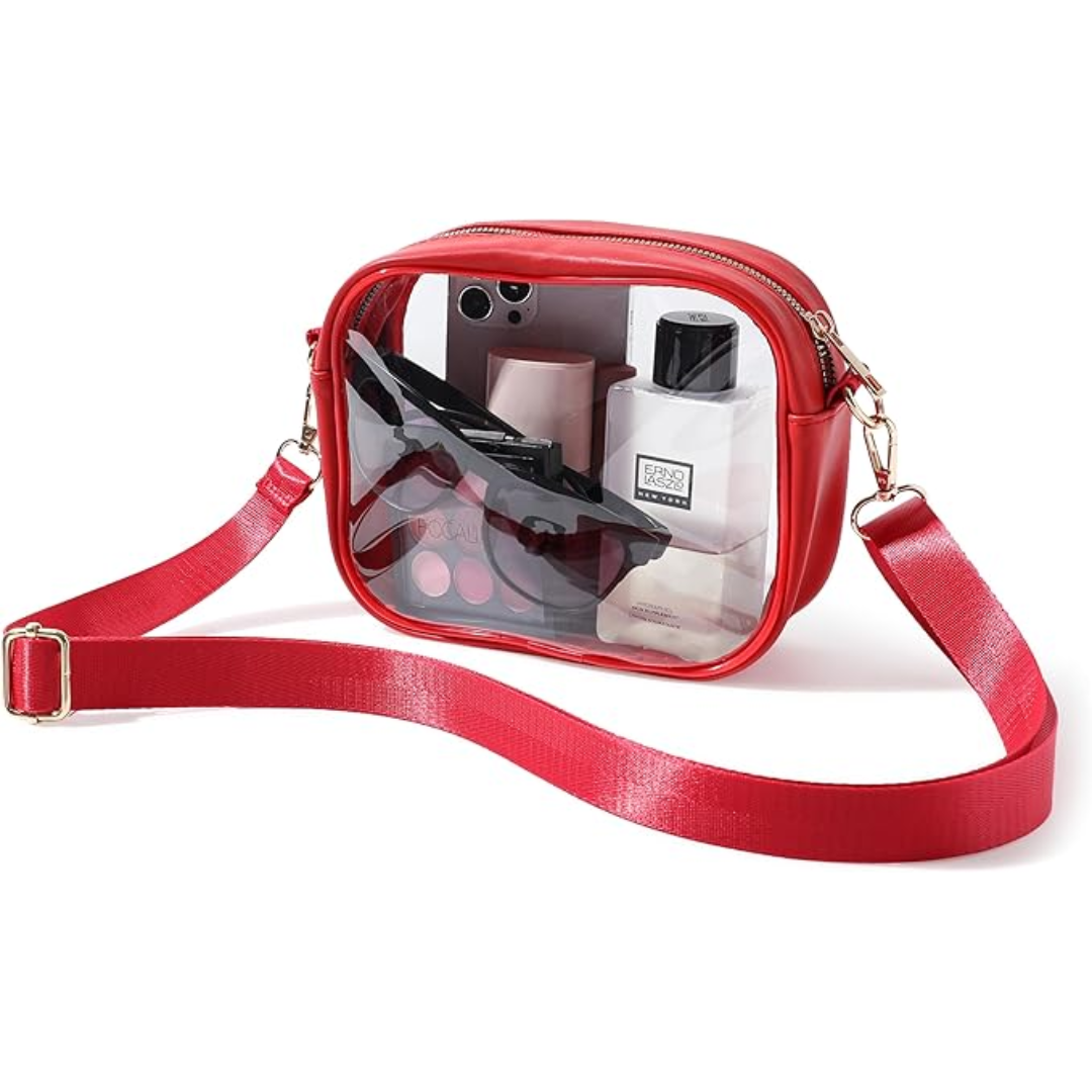 Compacte Transparante Crossbody Tas - VisiBag
