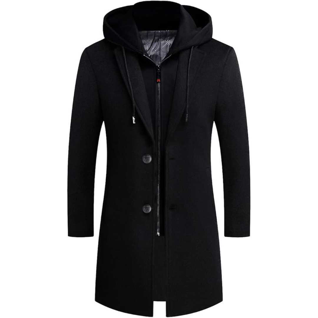 Heren Wolblend Trenchcoat - Pedro