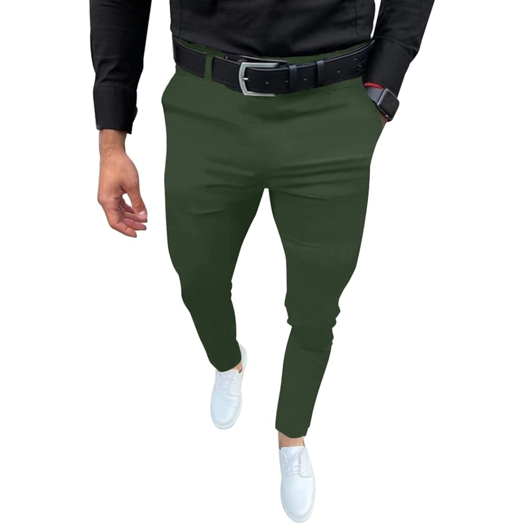 Heren Slim Fit Stretch Pantalon - Evert