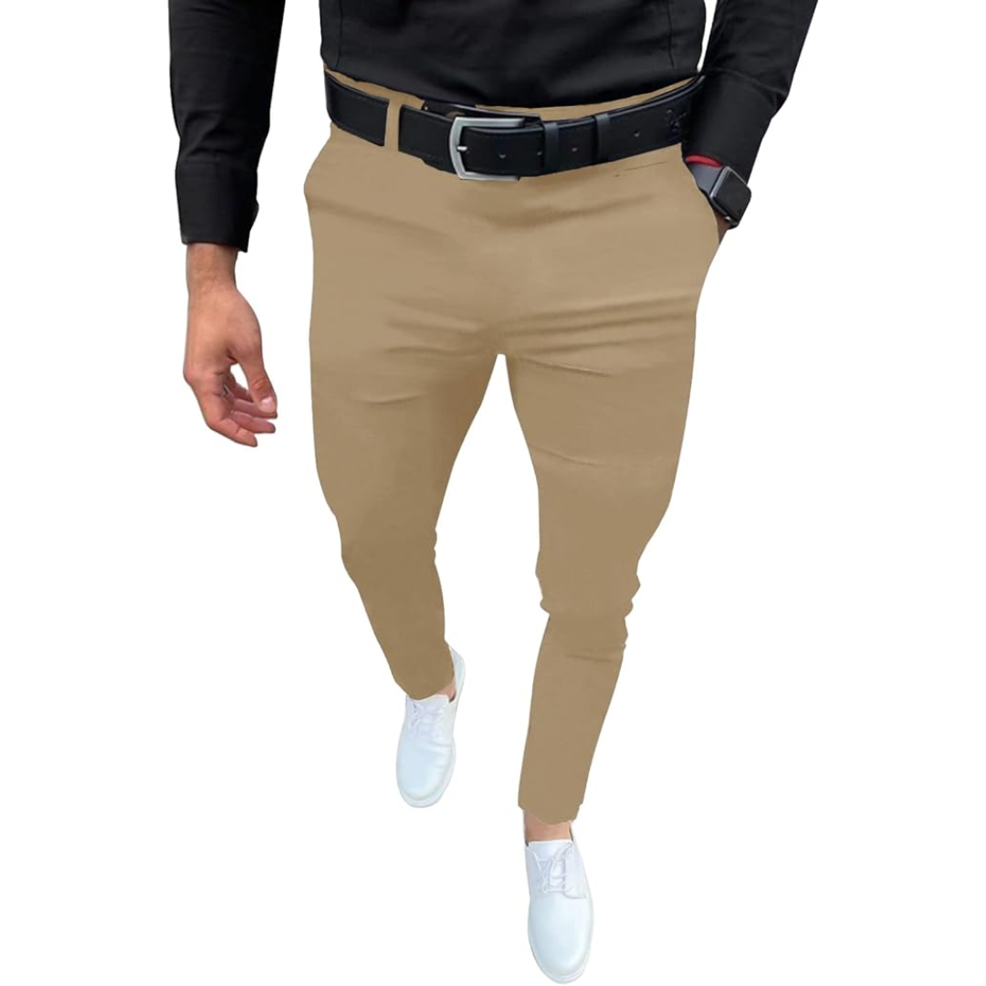 Heren Slim Fit Stretch Pantalon - Evert