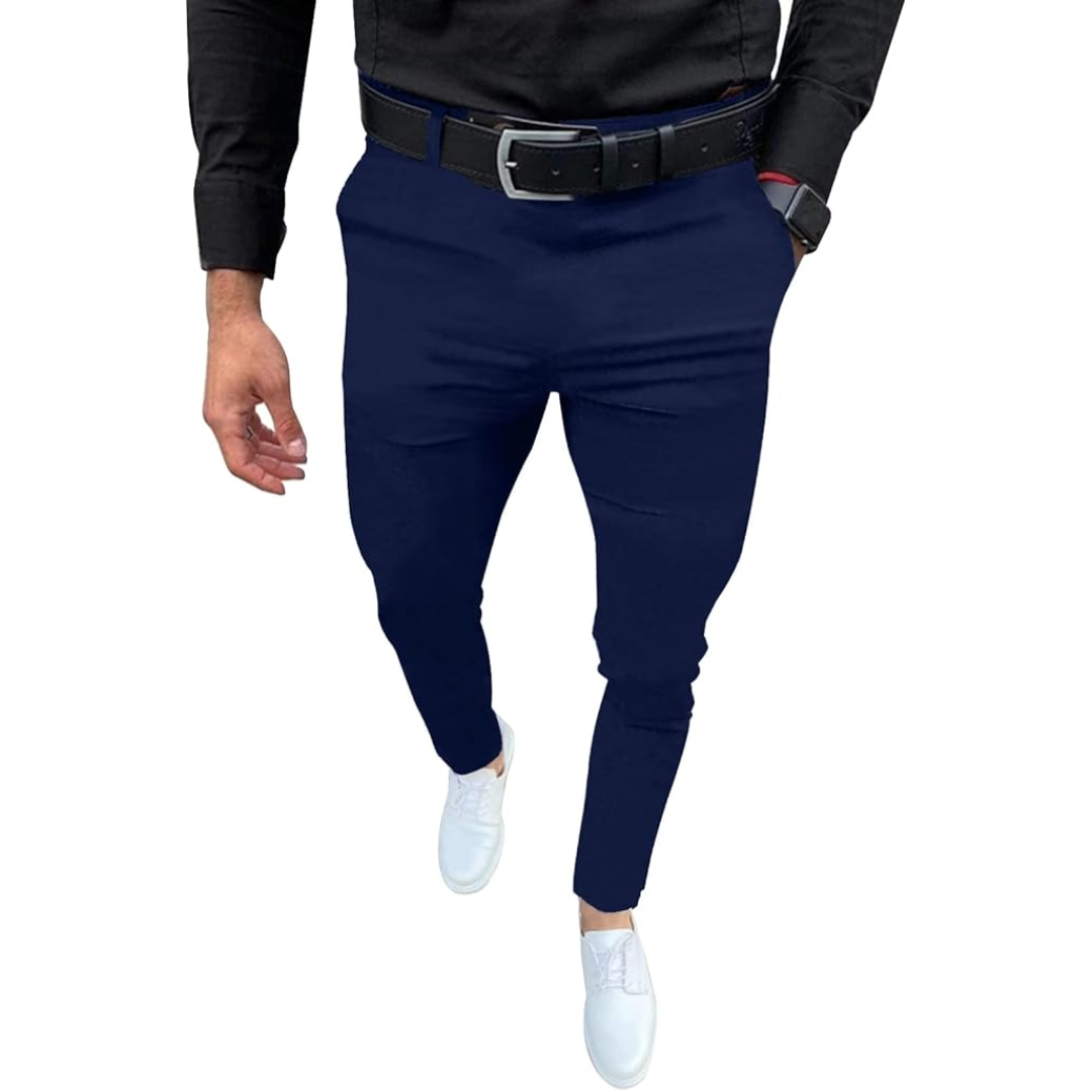 Heren Slim Fit Stretch Pantalon - Evert