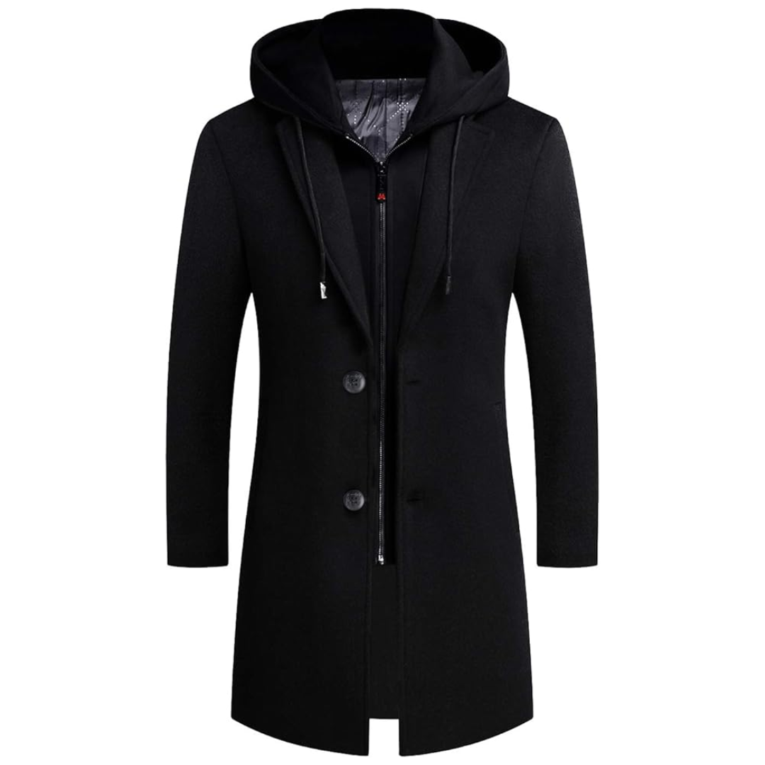 Heren Winter Trenchcoat van Wolmix - Liam