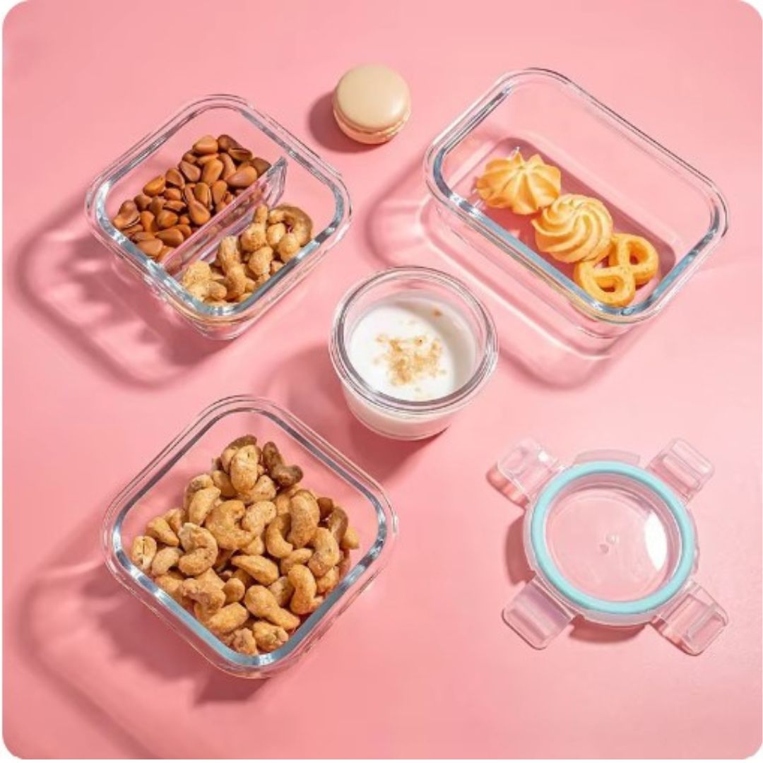 Lunchbox van Borosilicaat Glas - GlassGuard Bento