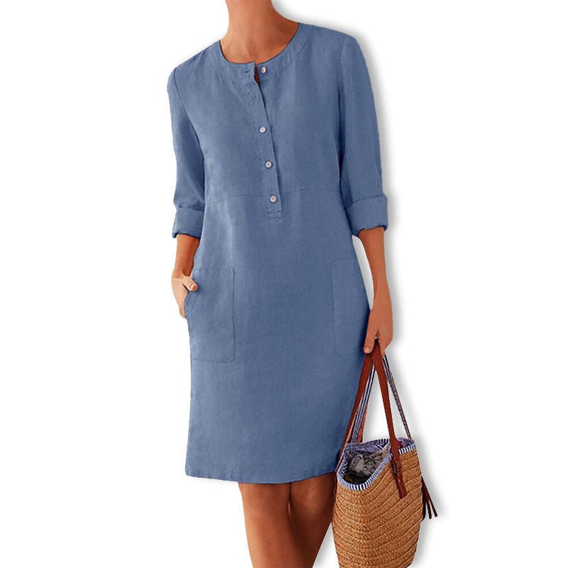 Luchtige zomerjurk in frisse kleur – Nika