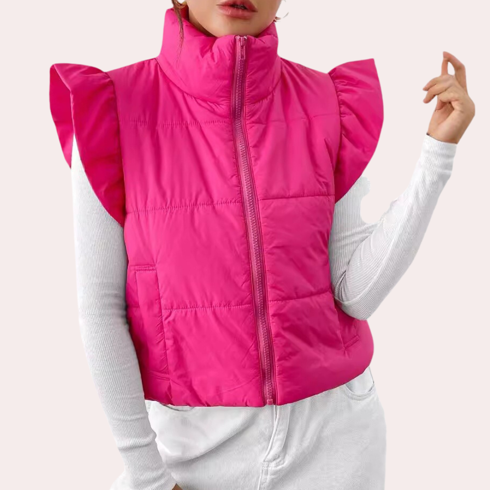 Korte Gewatteerde Damesbodywarmer - Romy