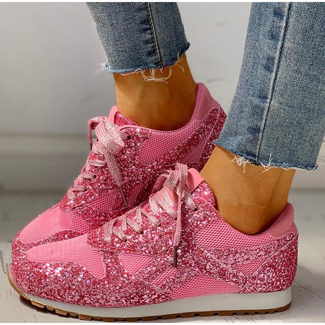 Trendy Dames Glitter Sneakers - Miranda