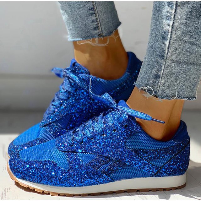 Trendy Dames Glitter Sneakers - Miranda