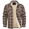 Fleece Gevoerde Geruite Herenjas – Arvid