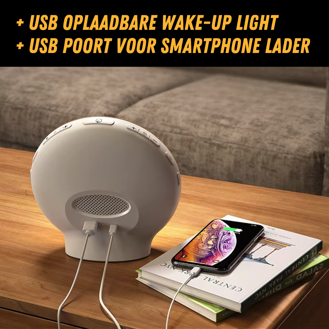 Natuurlijke Wekkerradio met Wake-up Light - GlowRise