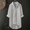 Luchtige Damesblouse met Lange Mouwen en Voorzakken – Selene