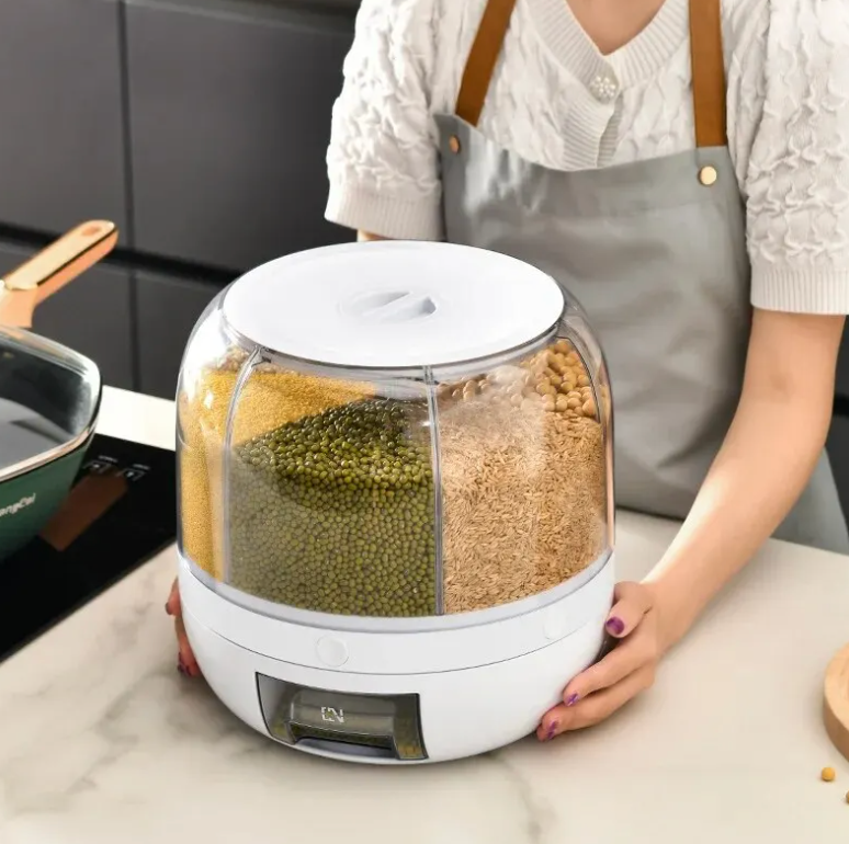360° Roterende Graandispenser - SpinStore GrainKeeper