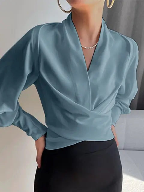 Trendy Damesblouse met V-Hals - Elena
