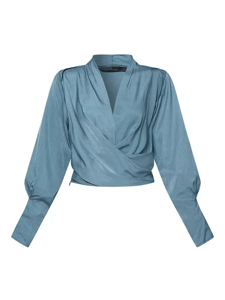 Trendy Damesblouse met V-Hals - Elena