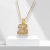 Bubble Letters Ketting met Hanger - LuxeLette
