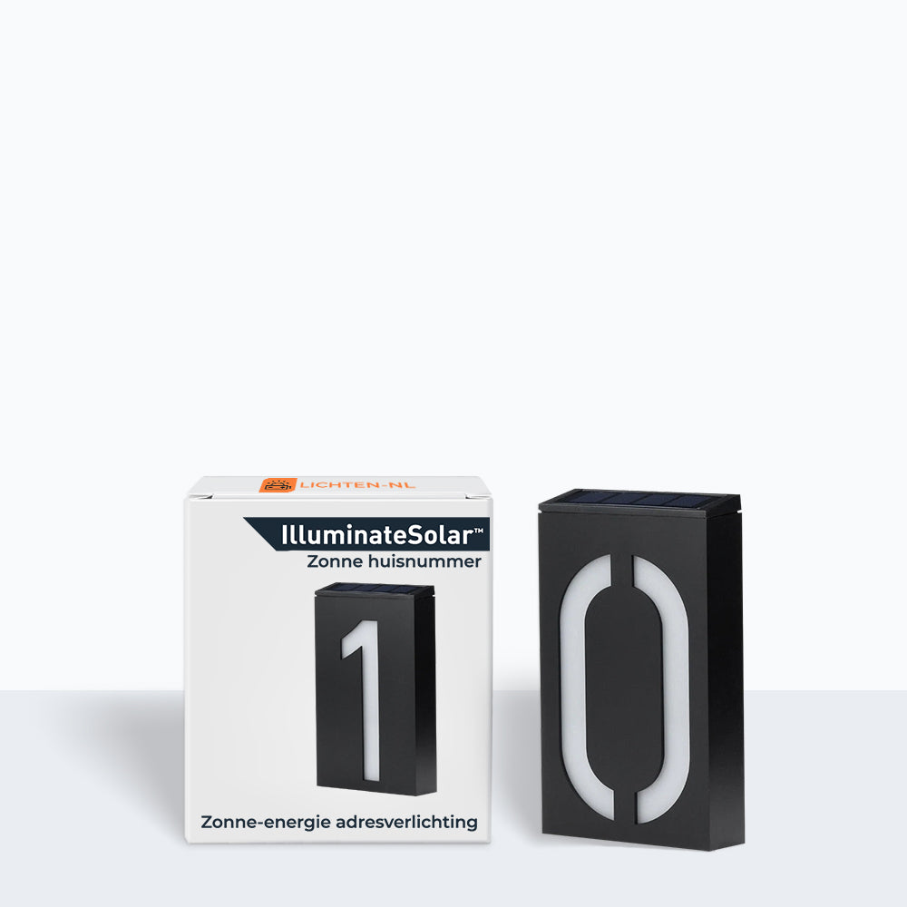 Verlicht Huisnummer op Zonne-energie - SolarSign