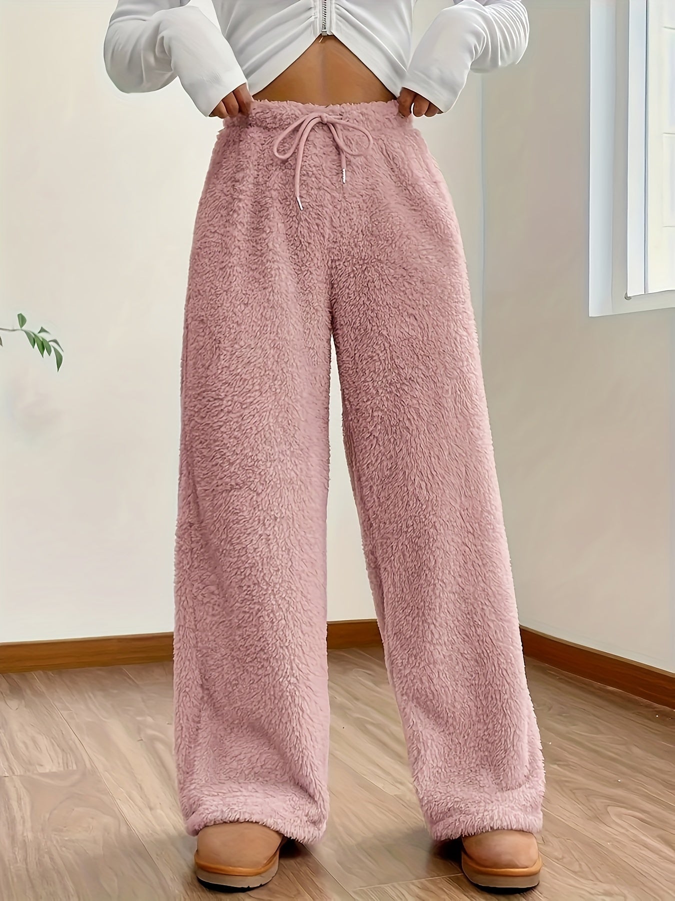 Zachte Teddy Sherpa Loungebroek Voor Dames – Noémie