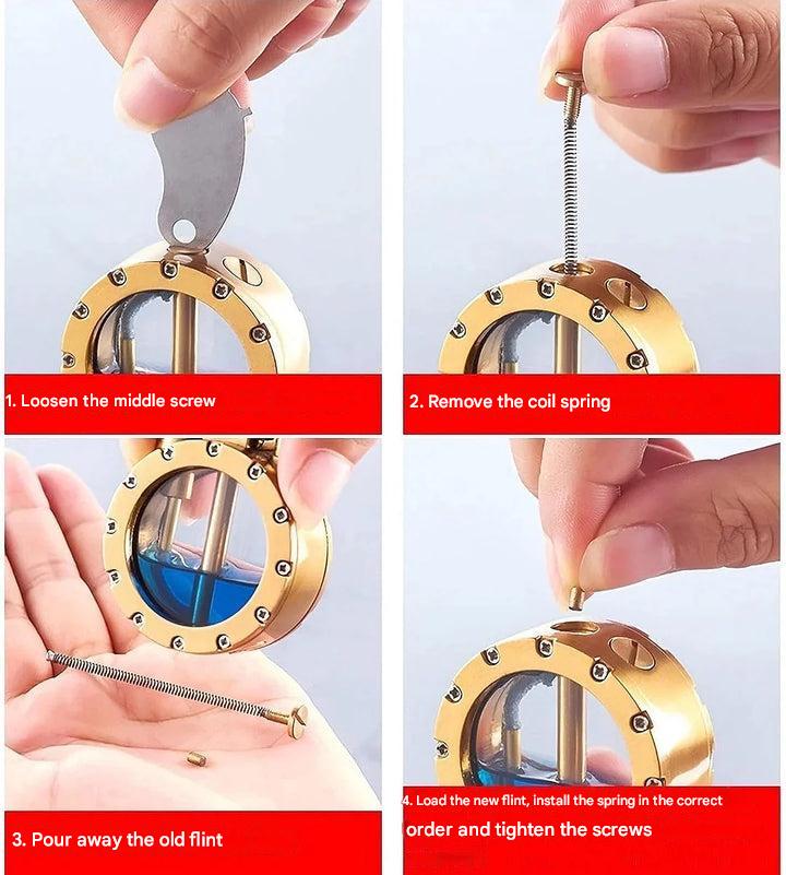 Antieke Transparante Aansteker – FlintAura