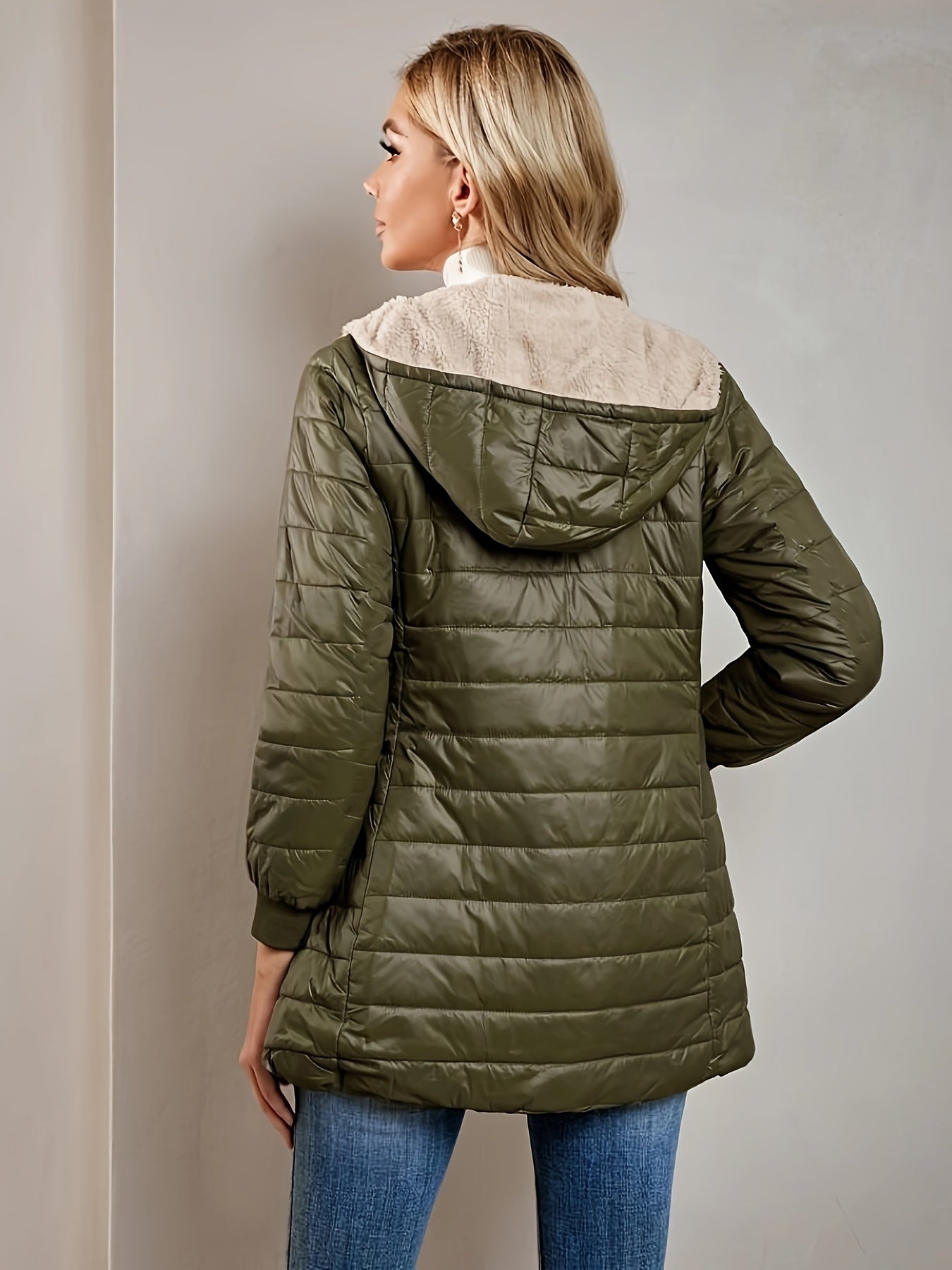 Fleece Gevoerde Damesjas met Ritssluiting - Eliza