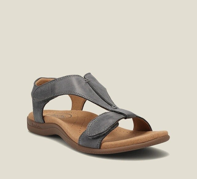 Orthopedische dames sandalen met sleehak en comfortzool - Eleni