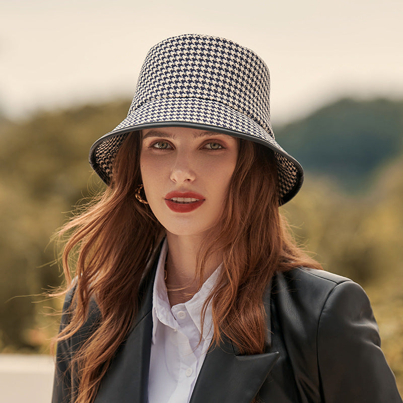 Lichte dames bucket hat van stof voor de zomer – Lindsay