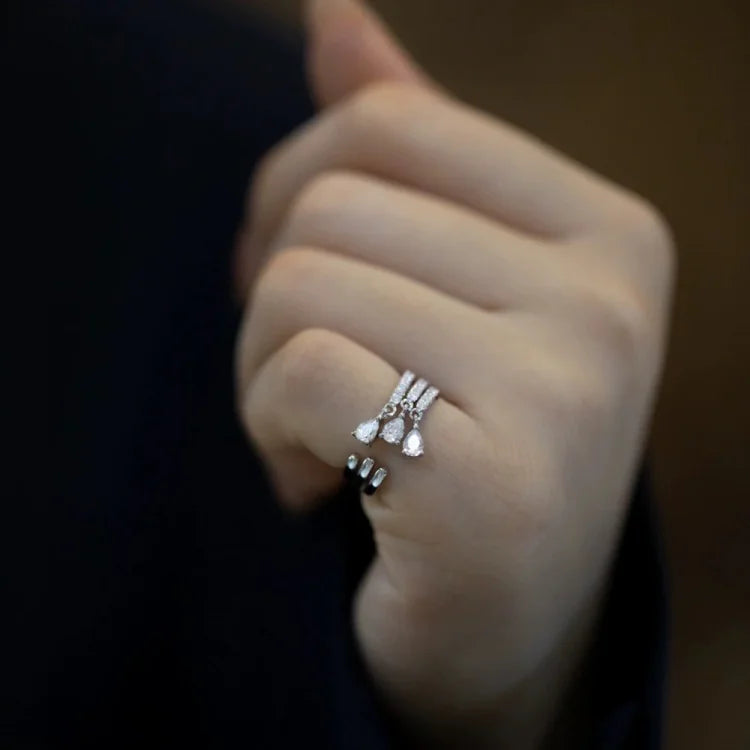 Verstelbare Waterdruppelring - Isaline