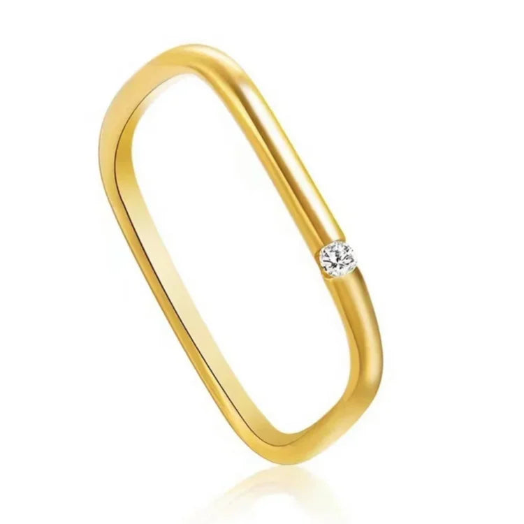 Minimalistische Zirkonia Ring - Leona