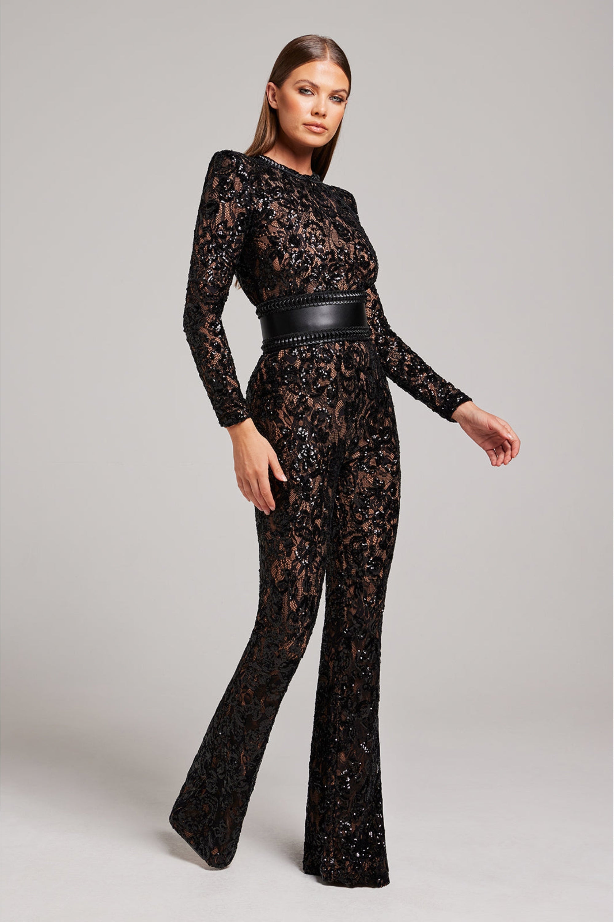 Stijlvolle Avondjumpsuit met V-hals - Juliette