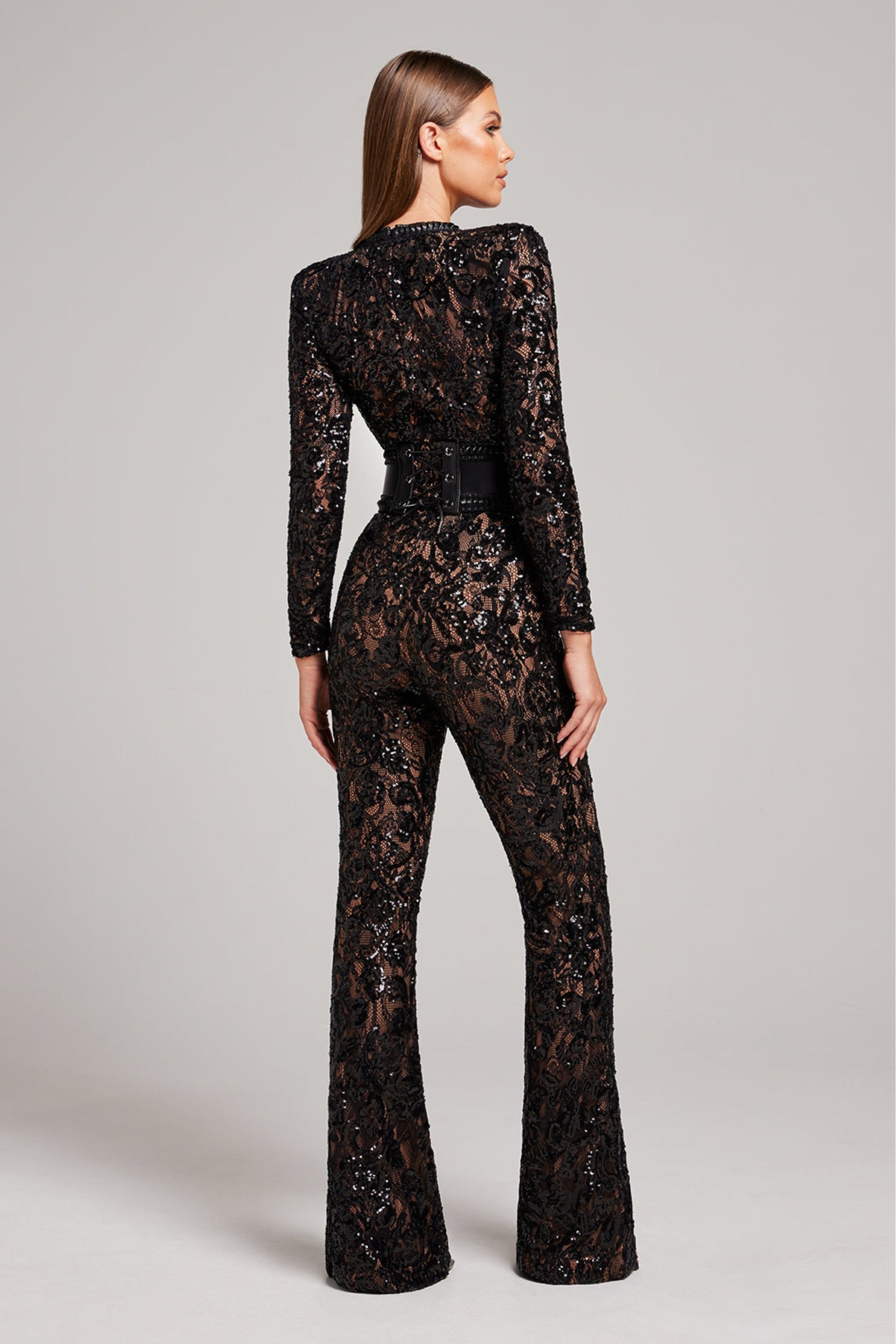 Stijlvolle Avondjumpsuit met V-hals - Juliette