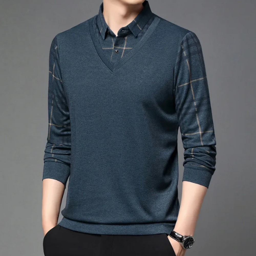 Gebreide Heren Trui met Print - Noah