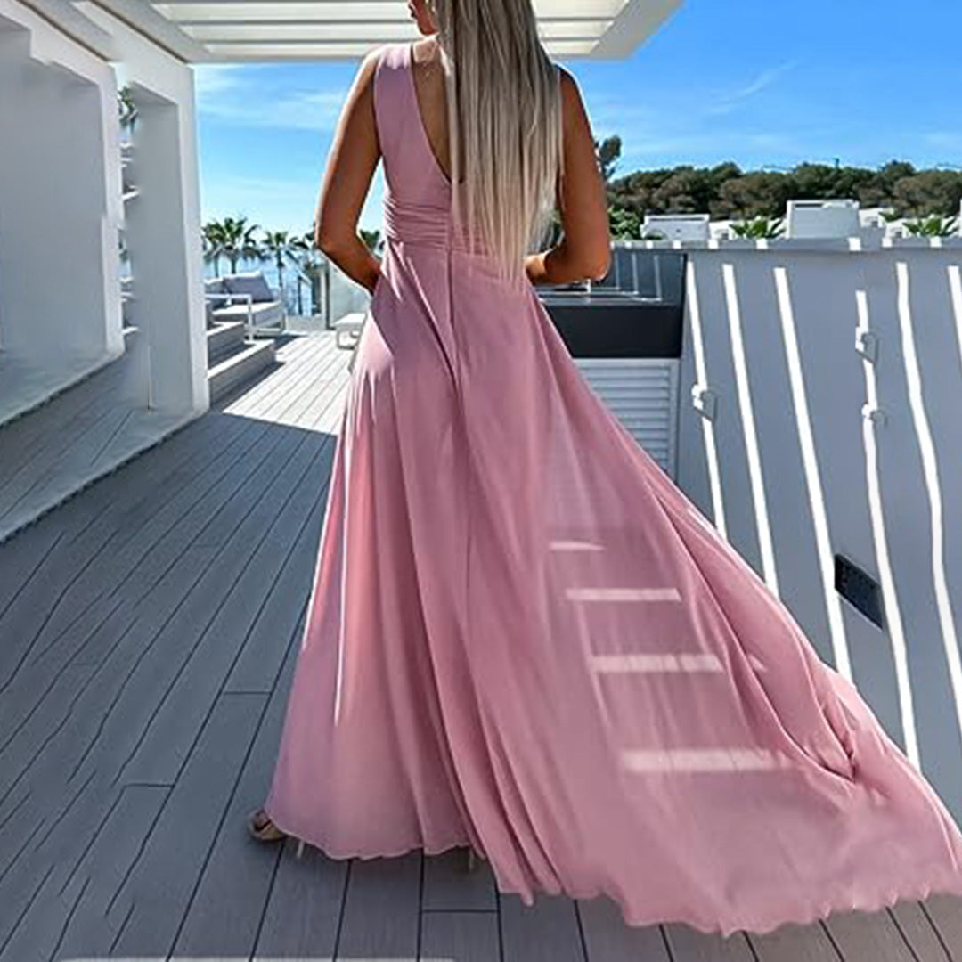 Stijlvolle Feestelijke Dames Jumpsuit met Jurk Look – Lorena