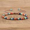 Gevlochten Armband met 2,4 mm Natuurlijke Steen Rollers - Seraphina