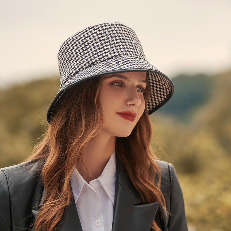 Lichte dames bucket hat van stof voor de zomer – Lindsay