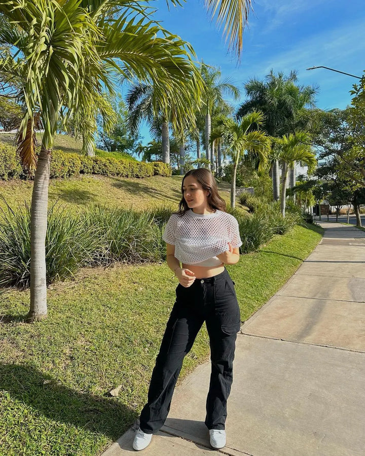 Trendy Dames Cargo Jeans - Nova