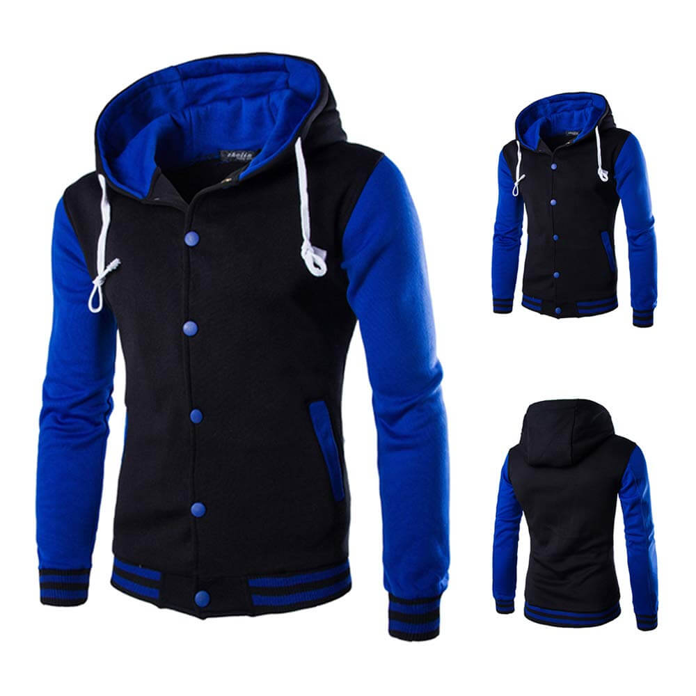 Heren Baseball Hoodie in Varsity Stijl – Herfsteditie Kevin