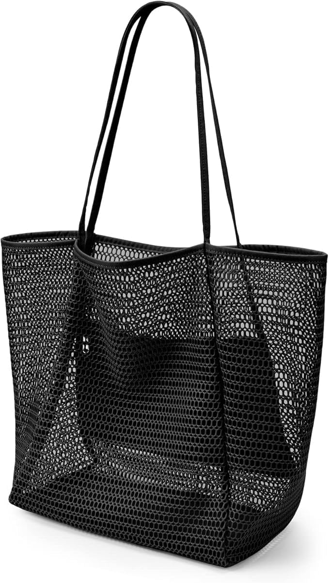 Opvouwbare Mesh Strandtas met Binnenzak – 1 Kopen, 1 GRATIS