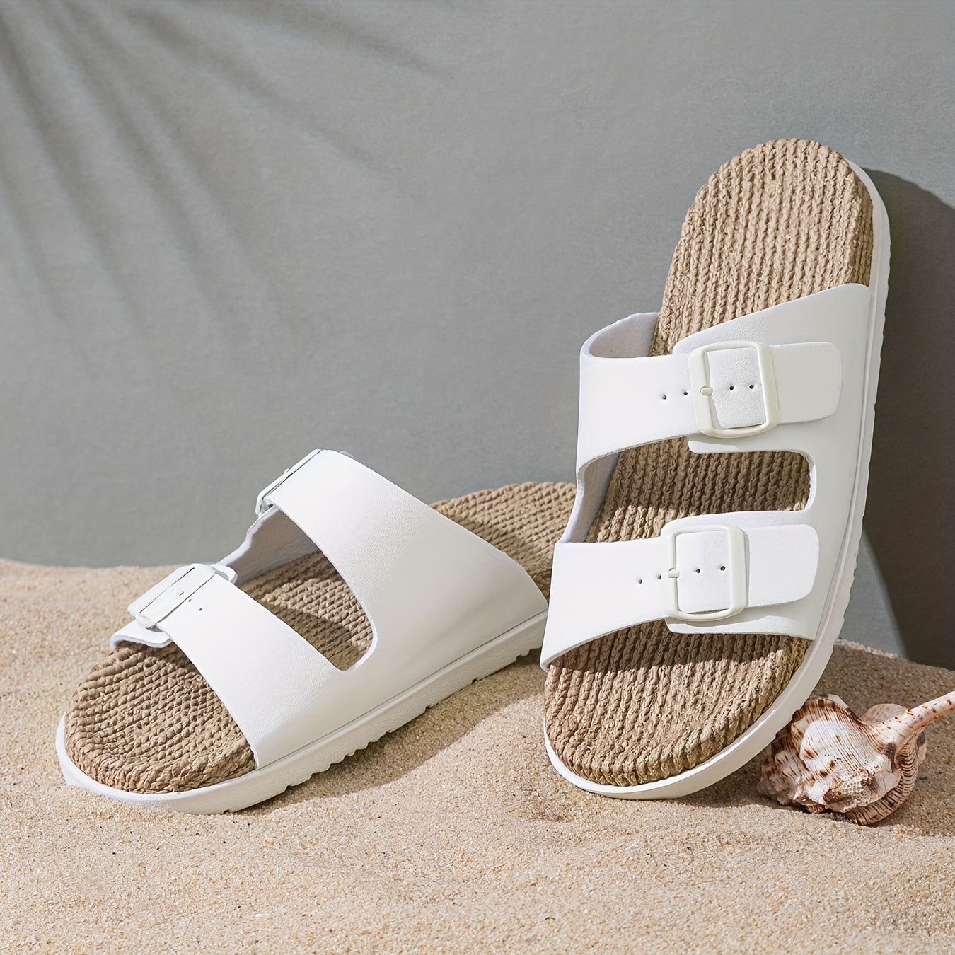 Stijlvolle heren zomer-slippers met verstelbare banden - GripStep