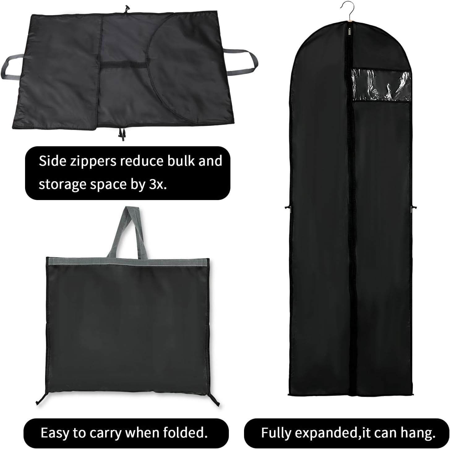 Lange Jurk Opslaghoes – 180 cm met Rits en Venster (1 Kopen, Krijg 1 GRATIS)
