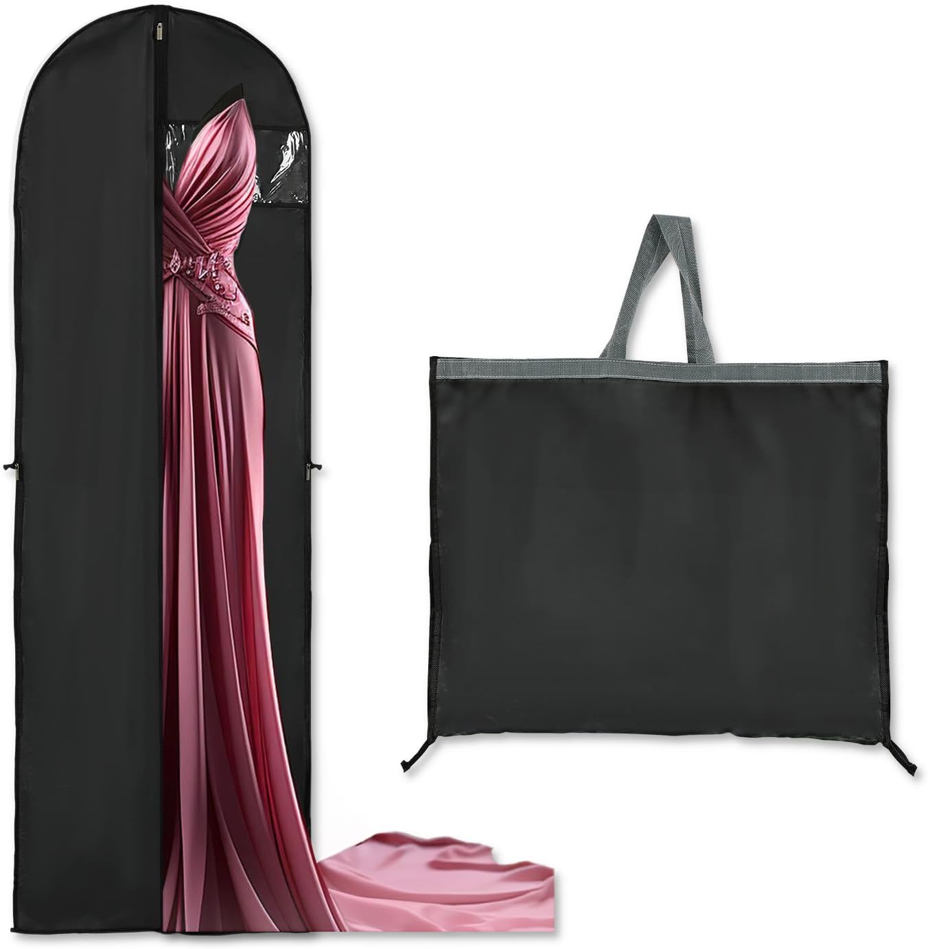 Lange Jurk Opslaghoes – 180 cm met Rits en Venster (1 Kopen, Krijg 1 GRATIS)