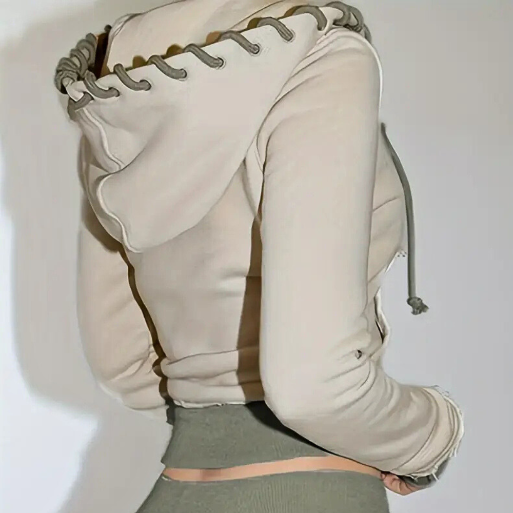 Modieus Damesvest met Capuchon - Elise