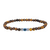 Mannen 4mm Natuurlijke Steen Boze Oog Perlen Armband - Thor