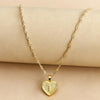 Gouden Initiaal Hart Hanger Ketting - Amara