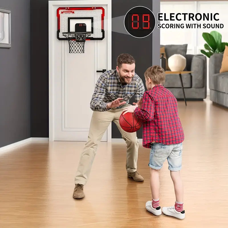 Mini Basketbalframe met Elektronisch Scorebord - BouncePro