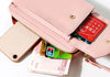 Compact PU Leren Schoudertas met Verstelbare Band