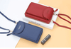Compact PU Leren Schoudertas met Verstelbare Band