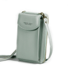 Compact PU Leren Schoudertas met Verstelbare Band