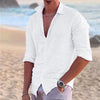 Luxe heren linnen shirt met lange mouwen - Milan