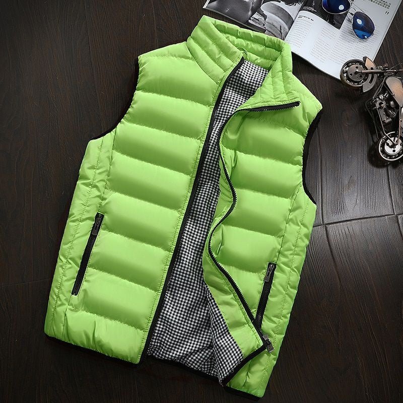 Waterafstotende & Gevoerde Heren Bodywarmer met Staande Kraag - Henrik