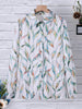 Trendy damesblouse met abstract patroon en knoopsluiting - Marlene